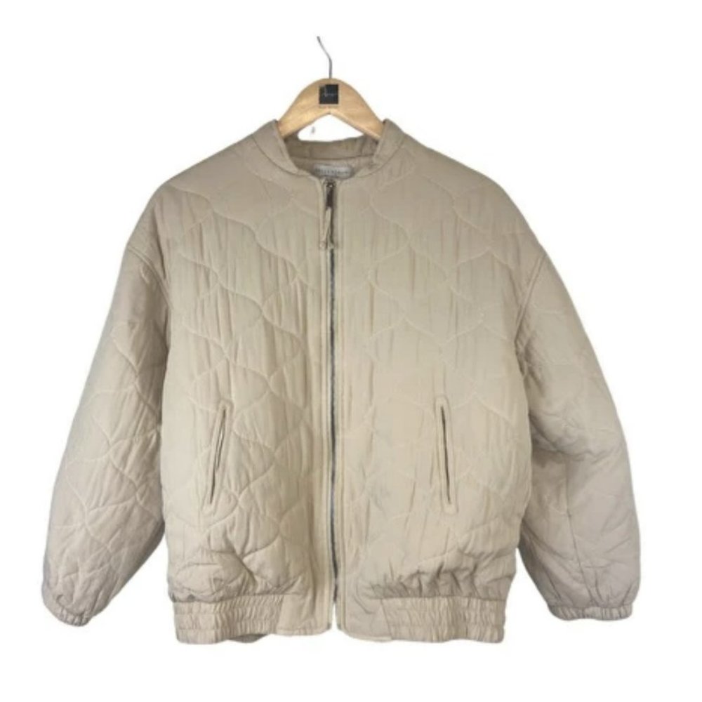 Dress Forum Quilted Puff Bomber Jacket Size